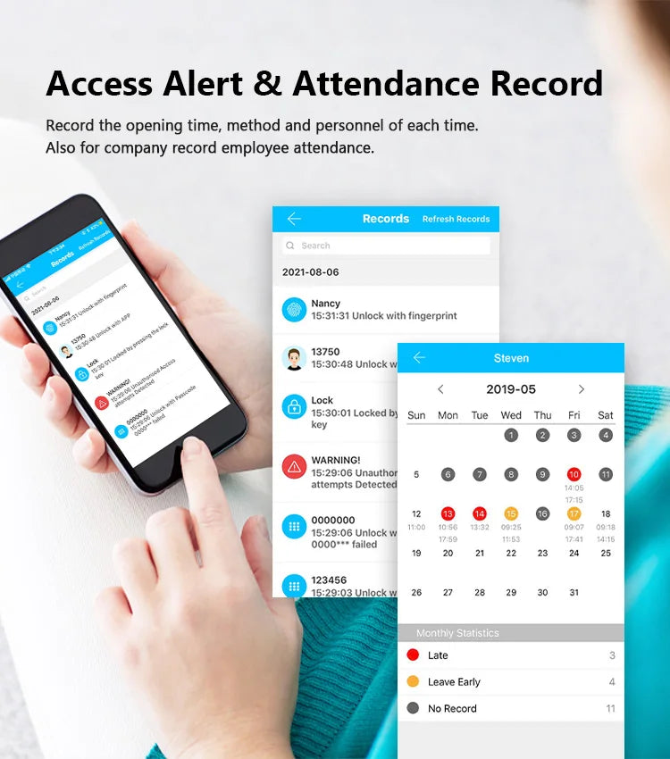Serrure de porte intelligente électronique sans clé, serrure à empreintes digitales, étanche, Tuya, télécommande WiFi, Bluetooth, carte d'application TTLock, code numérique