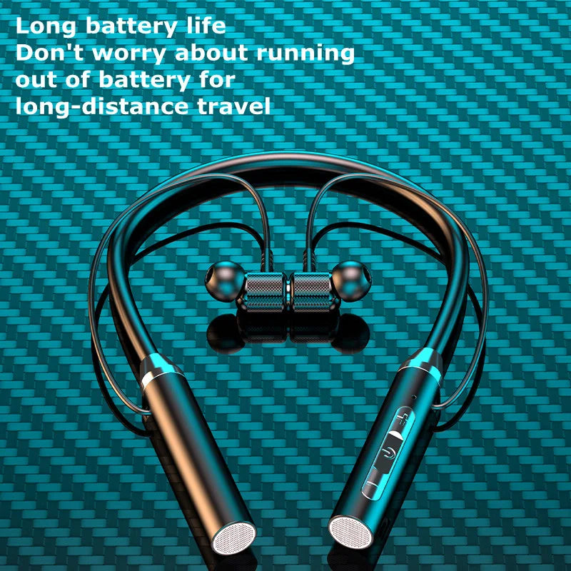 Écouteurs Bluetooth casque sans fil magnétique HIFI Sport tour de cou suspendu au cou TWS écouteurs sans fil Bluetooth casque avec micro