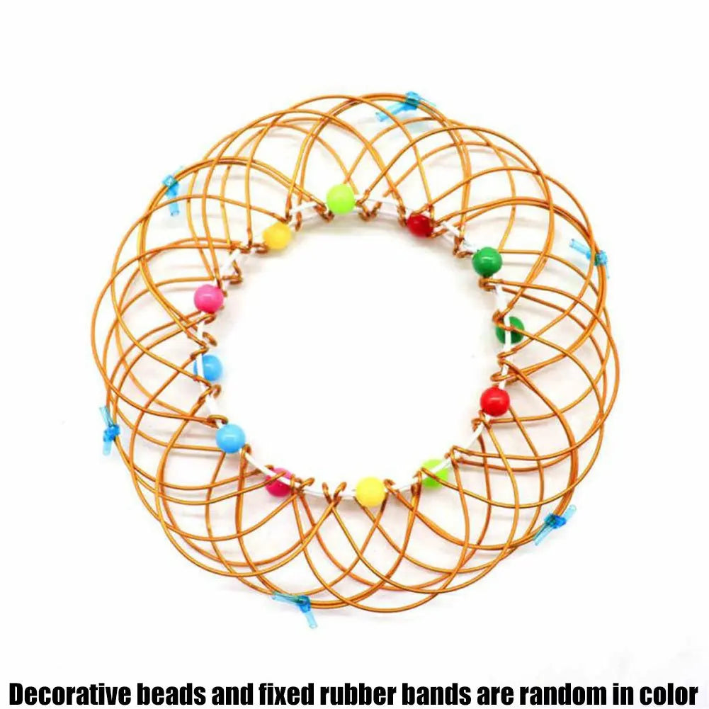 Jouets éducatifs Fidget pour enfants et adultes, panier de fleurs de décompression Mandala et anneau en acier, cadeau sensoriel d'halloween et de noël