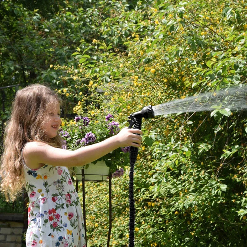 Tuyau magique extensible, lavage de voiture à haute pression, 7 fonctions de pulvérisation d'eau, pistolet à eau, tuyau d'arrosage de jardin domestique