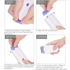 Épilateur électrique rasoir électrique rasoir Mini Rechargeable élimine épilation indolore épilateur Facial pour le corps du visage