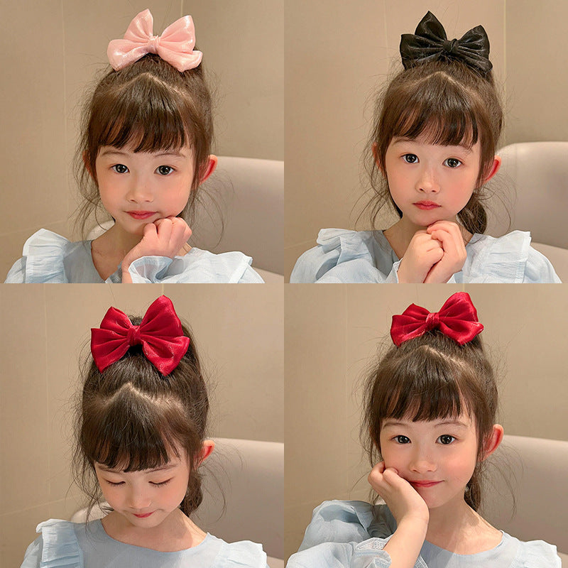 Enfants arc épingle à cheveux noir rouge rose princesse pinces à cheveux filles enfants cheveux accessoires coréen mode pinces à cheveux chaude