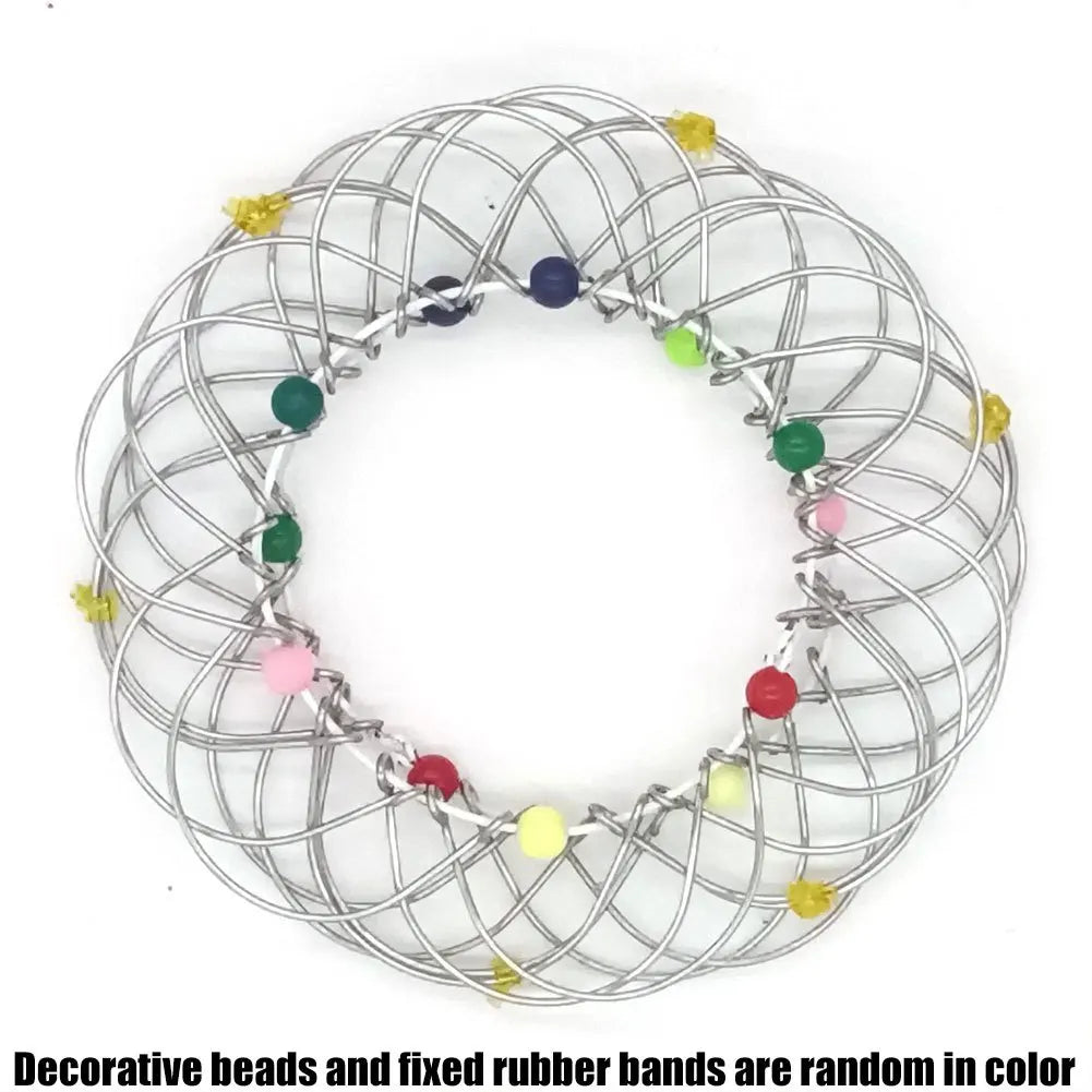 Jouets éducatifs Fidget pour enfants et adultes, panier de fleurs de décompression Mandala et anneau en acier, cadeau sensoriel d'halloween et de noël