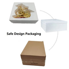 Handmade ceramic figurines for wedding decorations, creative room decorations, gold crafts, porcelain animals, decorations