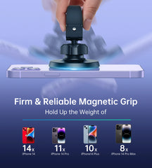 Support magnétique pour voiture, support d'appareil électronique portable, iPhone 16, 15, 14, 13/12 Pro Max, Mini Plus, tous les matins et étuis