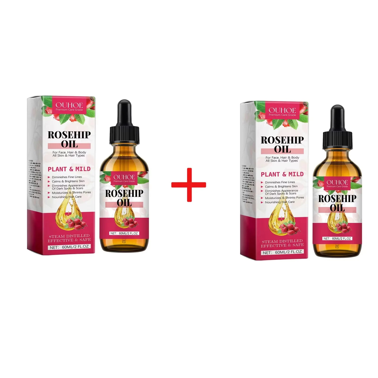 Bio Rose Musquée Antioxydant Améliorer Rides Rides Raffermissant Lifting Réparation Hydratant Nourrir Lisse Cheveux Soins de La Peau Huile