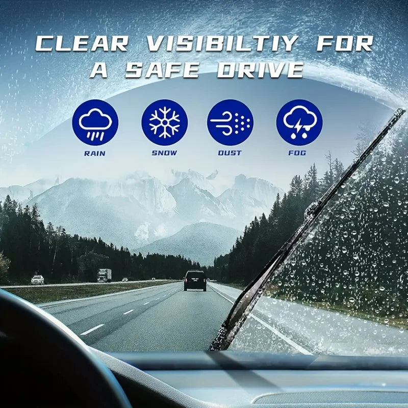 Essuie-glace de voiture en caoutchouc souple de type U, essuie-glace sans os, HD, silencieux, durable, automobile, 14 ", 16", 17 ", 18", 19 ", 20", 21 ", 22", 24"