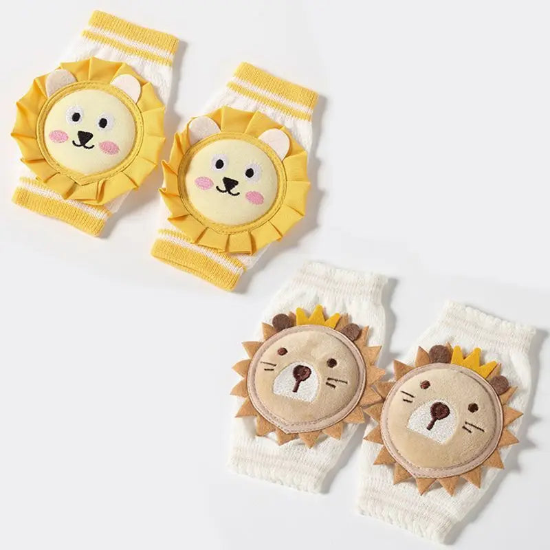 Bee Lion coton fraise jambières nourrissons genou soutien bébé genouillères enfants genou protecteur ramper coude coussin