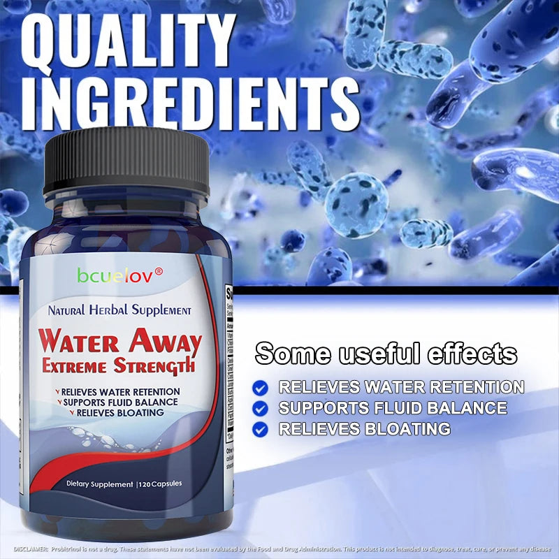 Bcuelov - Diuretic Weight Loss Supplement, capsules that help eliminate excess water, bloating, edema, promote healthy urine, and cleanse
