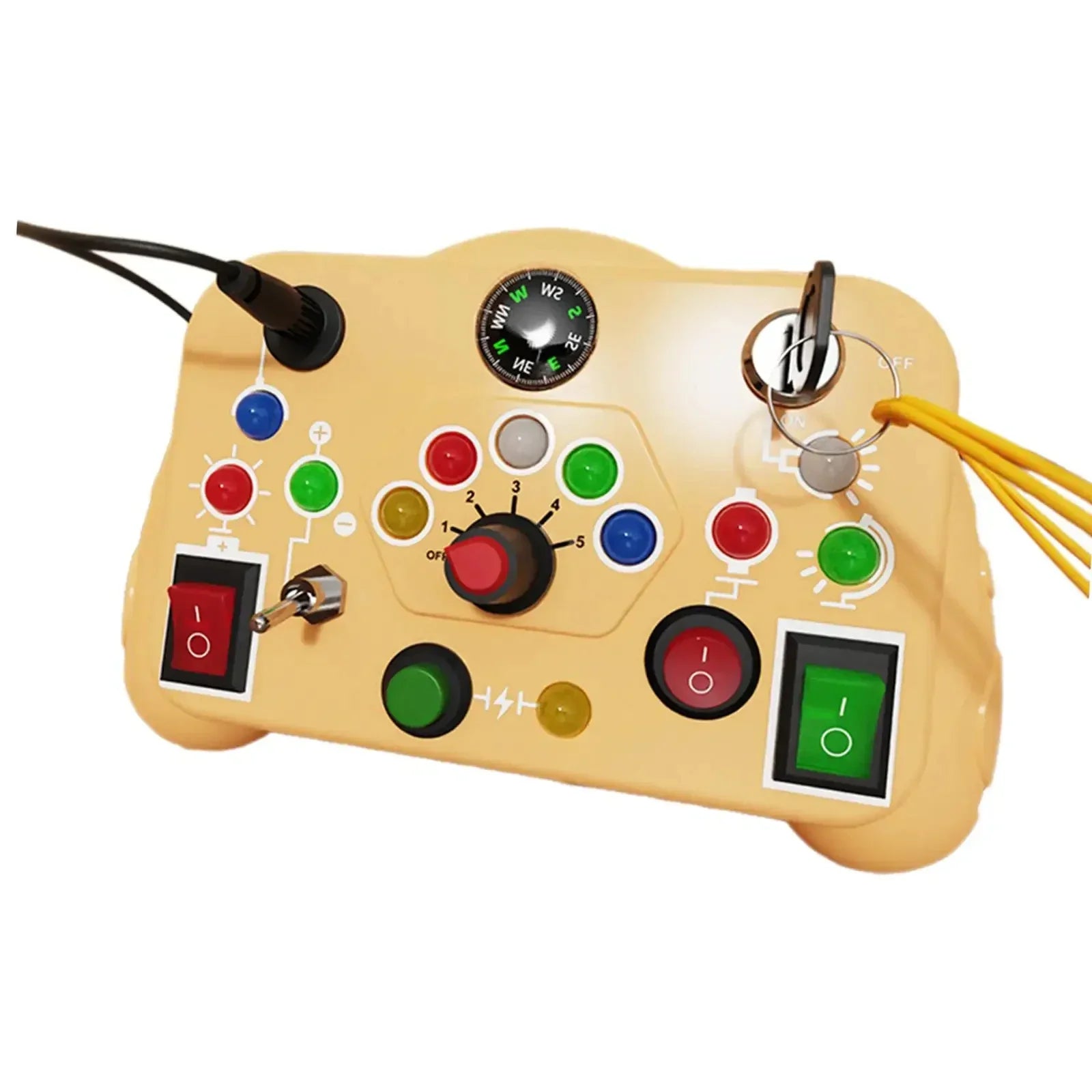 Planche occupée, interrupteur de lumières Led, jouets sensoriels Montessori, Puzzle électrique Portable, jouet éducatif précoce, cadeau pour enfants en bas âge