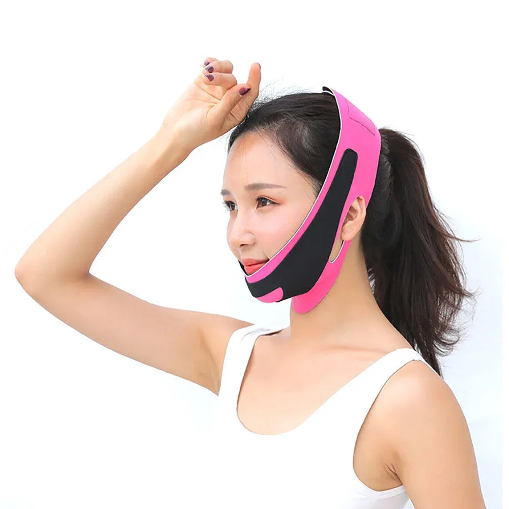 Bandage élastique amincissant pour le visage, ligne en V, façonnant le menton et les joues, ceinture de Massage du visage, soins de la peau, outils de beauté