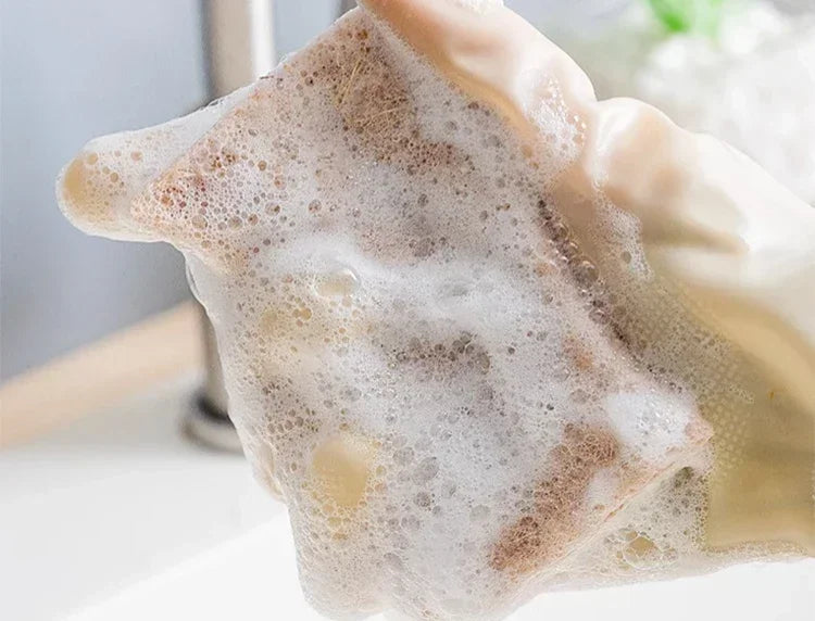 Éponges à récurer les plantes naturelles écologiques et éponge à récurer en noix de coco éponges naturelles pour la vaisselle accessoires de cuisine écologiques