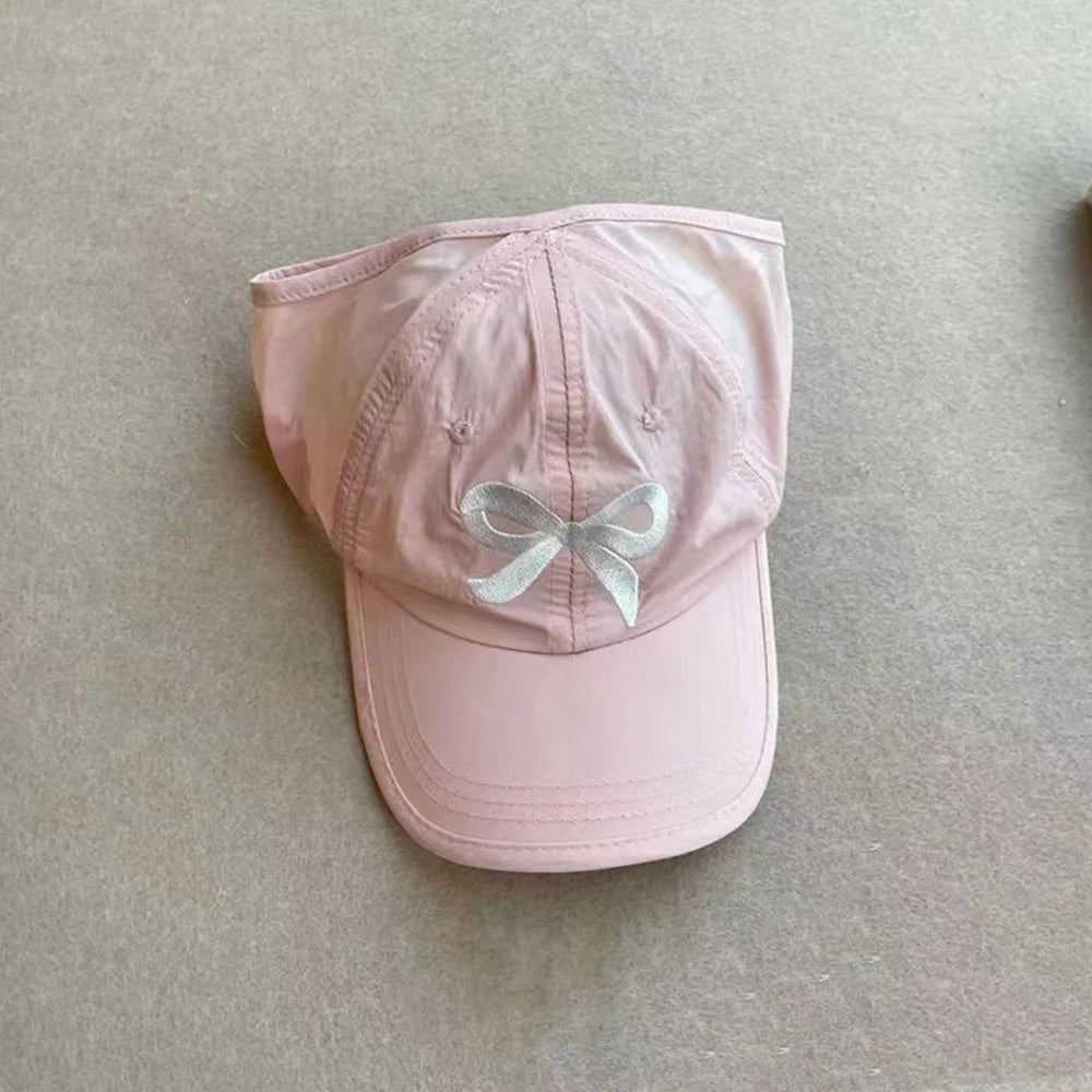 Casquette de Baseball pour Enfant Fille et Garçon, Chapeau de Soleil, Dos Creux, Queue de Cheval, Snapback Hip Hop, Os Réglables
