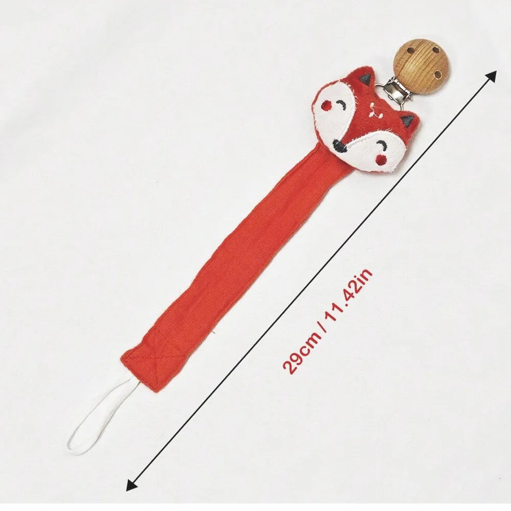 Attache-sucette pour bébé, 1 pièce, chaîne de sucette en bois de coton pour nouveau-né, porte-tétine pour tétine, matériau écologique
