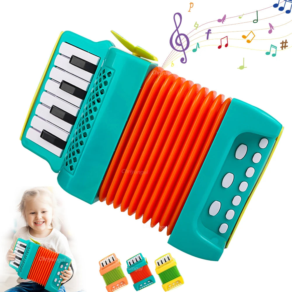 Jouet accordéon pour tout-petits, Instrument de musique, jouets éducatifs, cadeaux de développement d'intérêt musical pour enfants, garçons et filles
