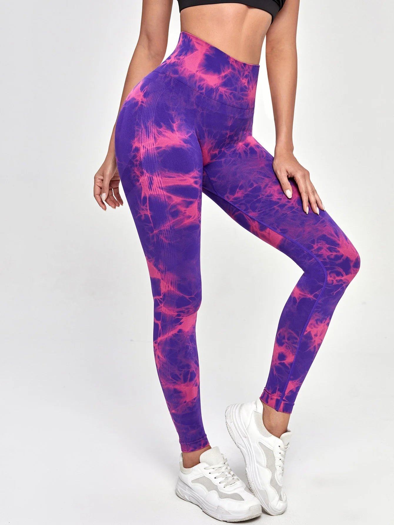 Aught Dye-Leggings de yoga taille haute sans couture pour femmes, pantalons de sport, collants push-up, vêtements de sport, entraînement de fitness, nouveau, 2023