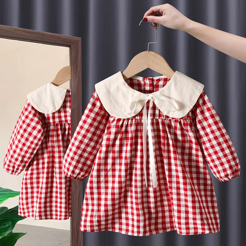 Printemps automne enfant en bas âge enfants filles vêtements bébé arc à manches longues robes costume pour enfants fille vêtements vêtements chauds tenue décontractée