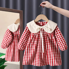 Printemps automne enfant en bas âge enfants filles vêtements bébé arc à manches longues robes costume pour enfants fille vêtements vêtements chauds tenue décontractée