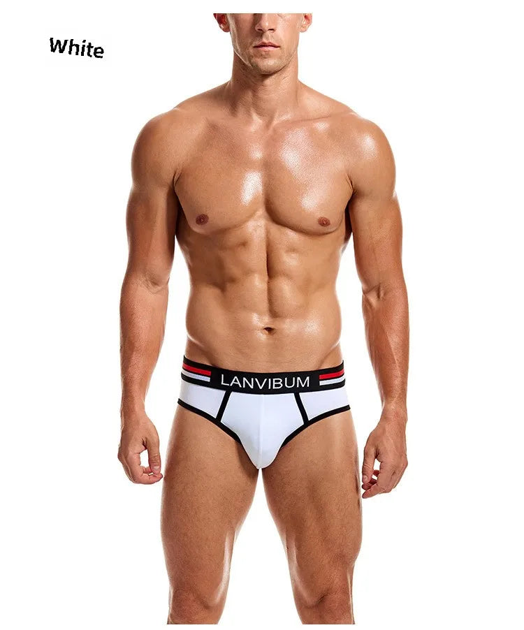 Ensemble 2 pièces - slips de sous-vêtements pour hommes en coton respirant jeunesse taille moyenne sous-vêtements pour hommes de grande taille slips d'été