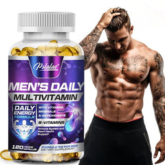 Supplément multivitaminique quotidien pour hommes – Fournit une santé cognitive du cerveau, une énergie et une endurance et une masse musculaire