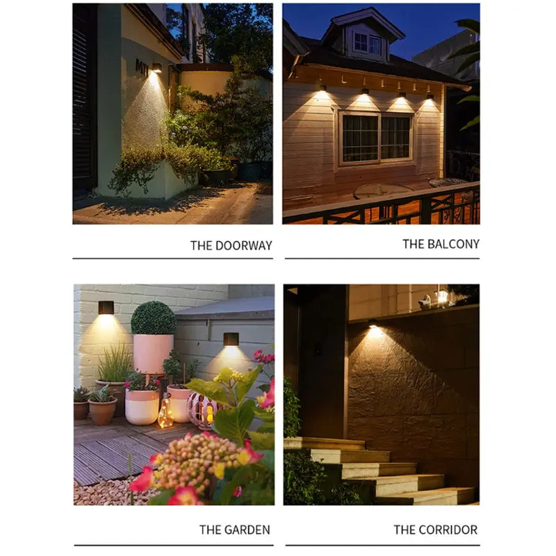 Applique Murale Solaire à LED avec Capteur de Soleil, Imperméable Conforme à la Norme IP65, Luminaire Décoratif d'Extérieur, Idéal pour un Jardin, une Cour, un délégations ou une Clôture