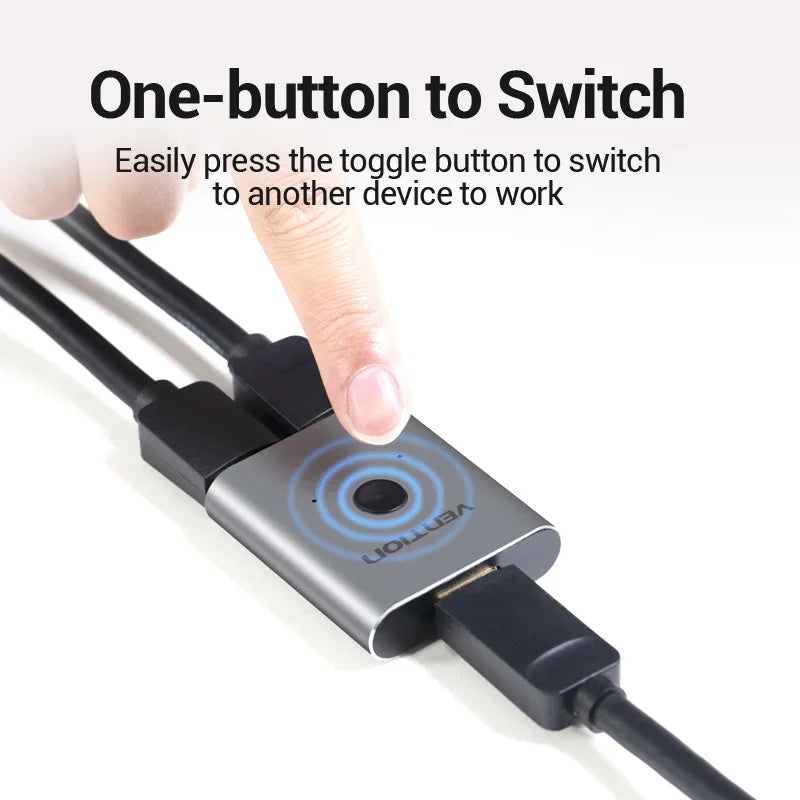 Vention HDMI commutateur 4K 60Hz bi-direction 2.0 commutateur HDMI 1x2/2x1 adaptateur pour PS4/5 Xiaomi TV Box 8K HDMI 2.1 répartiteur