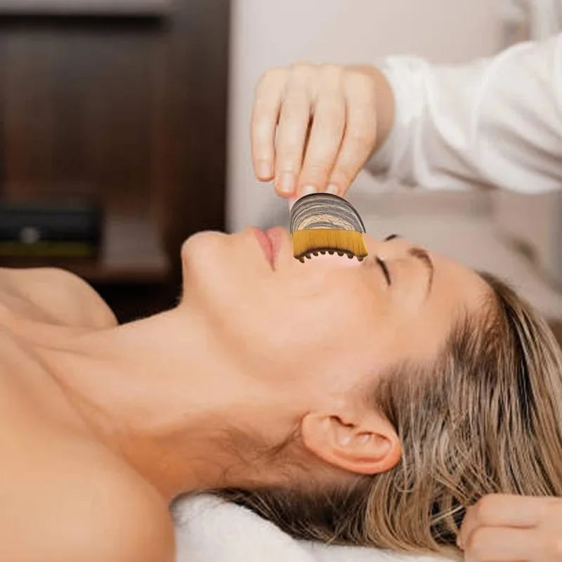 Brosse pour le visage Contour lymphatique |   Masseur de brossage à sec et de drainage lymphatique |   Pour la sculpture du visage, du menton et du mâchoire |   Raffermissement de la peau & P