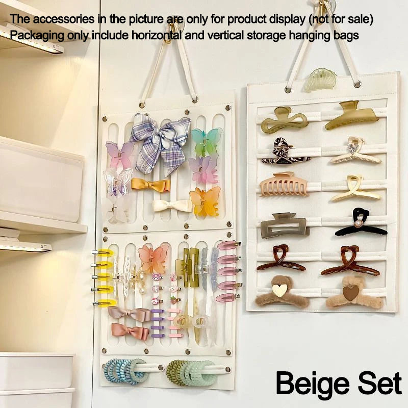 Accessoires pour cheveux, organisateur de rangement suspendu, décoration murale, rangement des nœuds de cheveux, pinces à cheveux, corde à cheveux, lunettes, rangement d'organisation