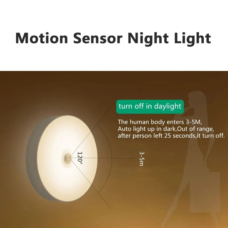 Veilleuse LED aste sans fil pour enfants, mini lampe de chevet portable, détecteur de mouvement, bébé