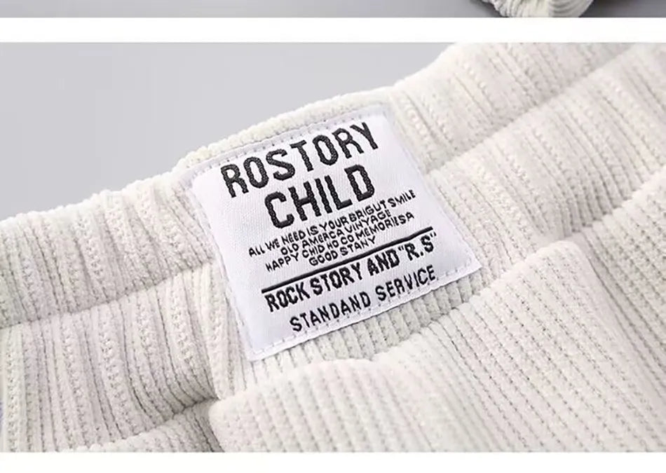 Pantalons à jambes larges pour filles, en velours côtelé, décontractés, à jambes droites, tendance, pantalons longs amincissants, nouvelle collection printemps et automne