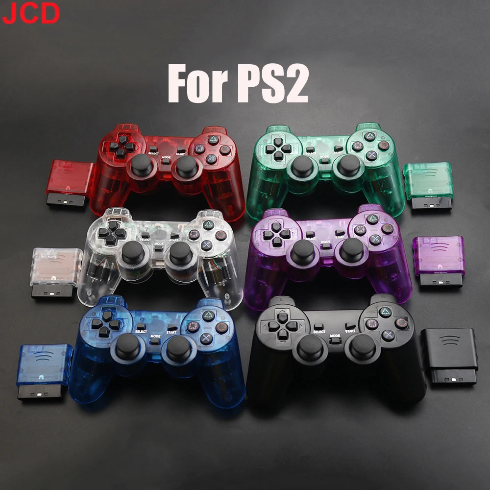 JCD 1 pièces manette de jeu sans fil pour Console PS2 manette 2.4G Double Vibration choc Joypad USB contrôleur de jeu pour PC