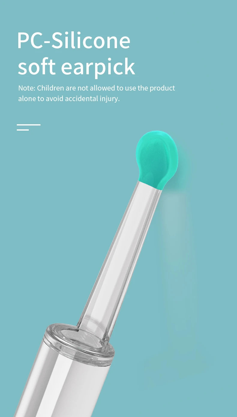 NE3 nettoyeur d'oreilles outil de retrait de cire d'oreille de haute précision avec caméra LED Otoscope sans fil Kit de nettoyage d'oreille intelligent meilleur cadeau