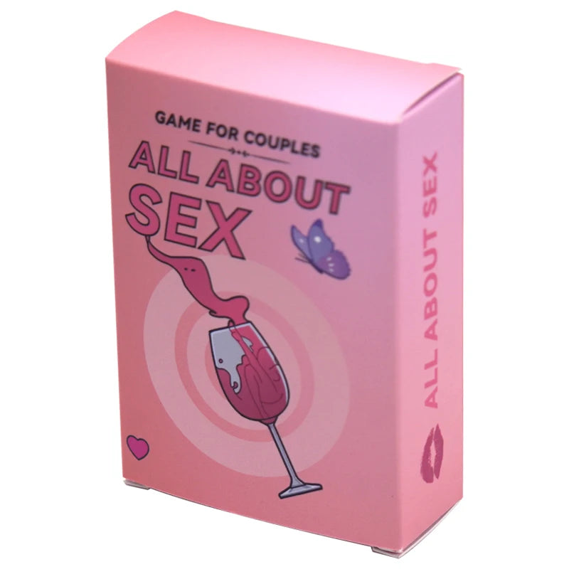 All About Sex, an exciting and original card game for couples, raise your Happily with pleasure and joy, 2 later, 20 minutes, 16 years and over