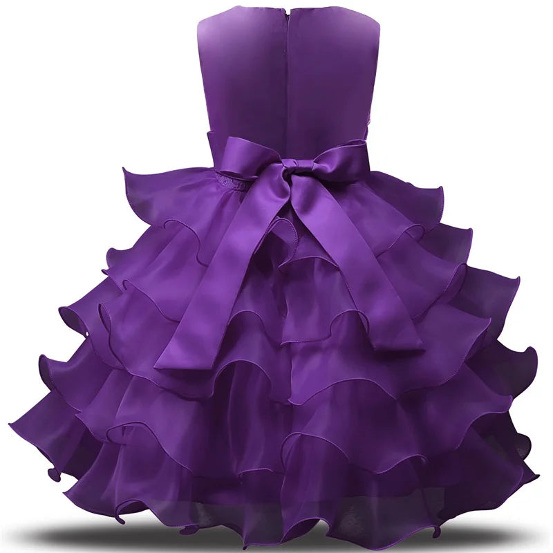 Robe de demoiselle d'honneur pour mariage, tenues d'anniversaire pour bébés filles de 2 à 8 ans, robes de première Communion pour enfants, vêtements de fête pour enfants