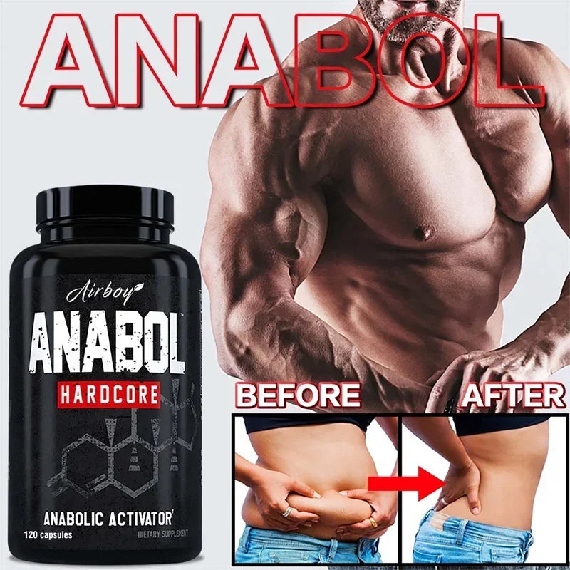 Supplément Anabol Hardcore - Réparer les muscles, la croissance musculaire, le soutien énergétique, le métabolisme, l'endurance améliorée, améliore les performances