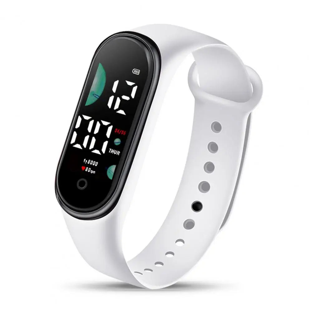 Montre de sport électronique pour enfants, étanche, grand écran de police, affichage LED, Shoous, date automatique, calendrier complet, montre numérique