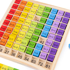 Jouets éducatifs en bois Montessori pour enfants, jouets pour bébés, Table de Multiplication 99, mathématiques préscolaires, arithmétique, outils pédagogiques, cadeau