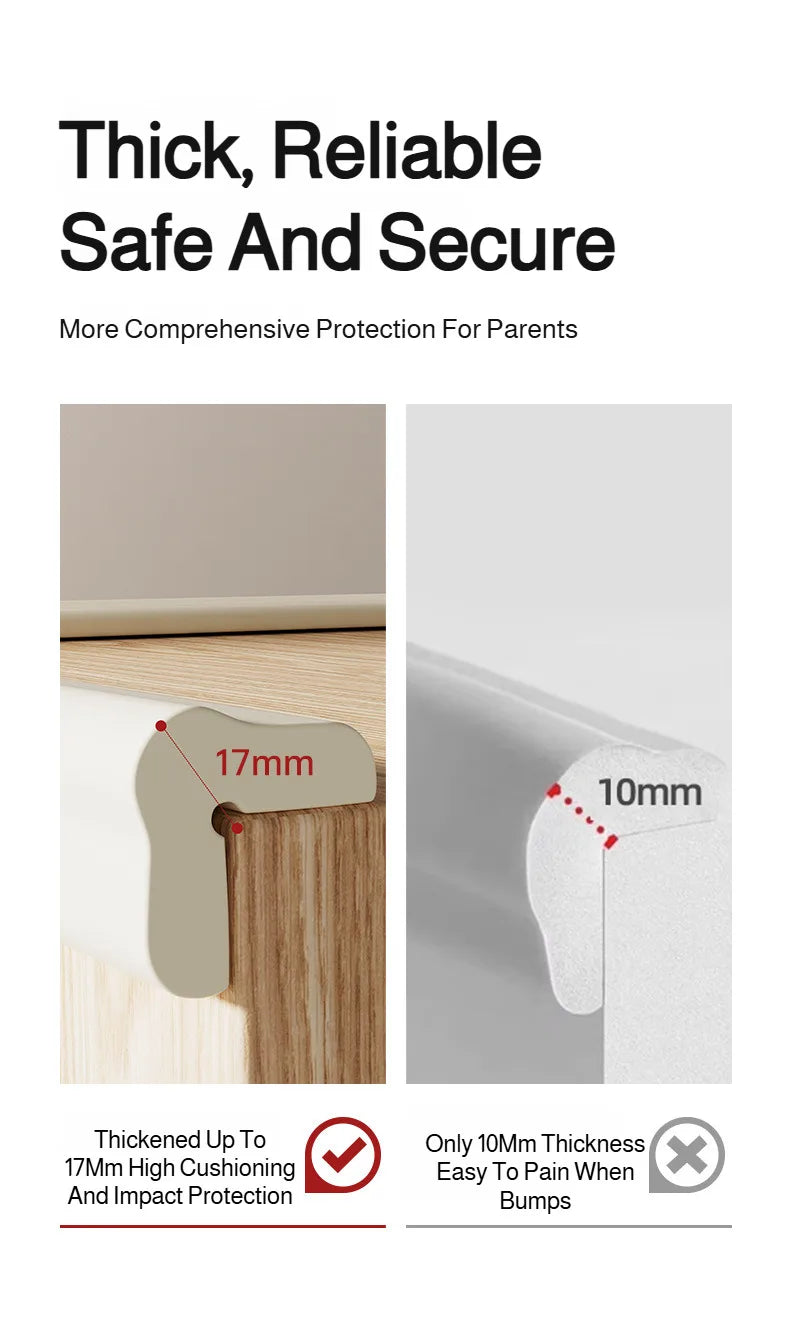 Corner Edge Protection Bumper, Baby Safety Corner Protector, Children's Furniture Corner Strip, Anti-Collision Foam Protection