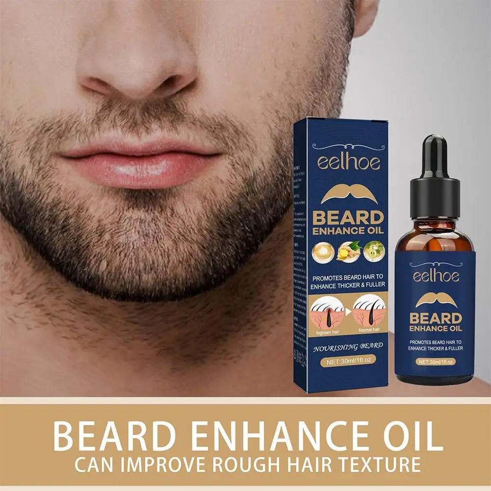 Huile à barbe pour hommes, adoucit et renforce le coiffage, soin de la barbe, nourrissant, naturel, 30ml, 2 pièces
