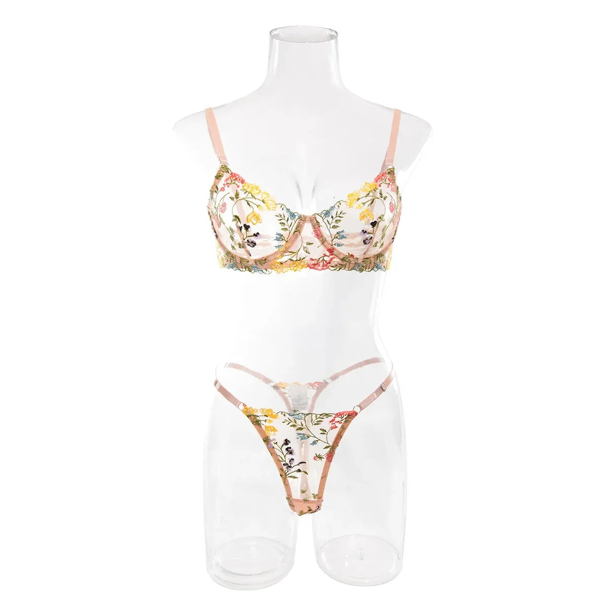 Ensemble de Lingerie érotique pour femmes, sous-vêtements féminins, Perspective Porno, vêtements de nuit en dentelle, ensemble de soutien-gorge Sexy pour culottes sexuelles