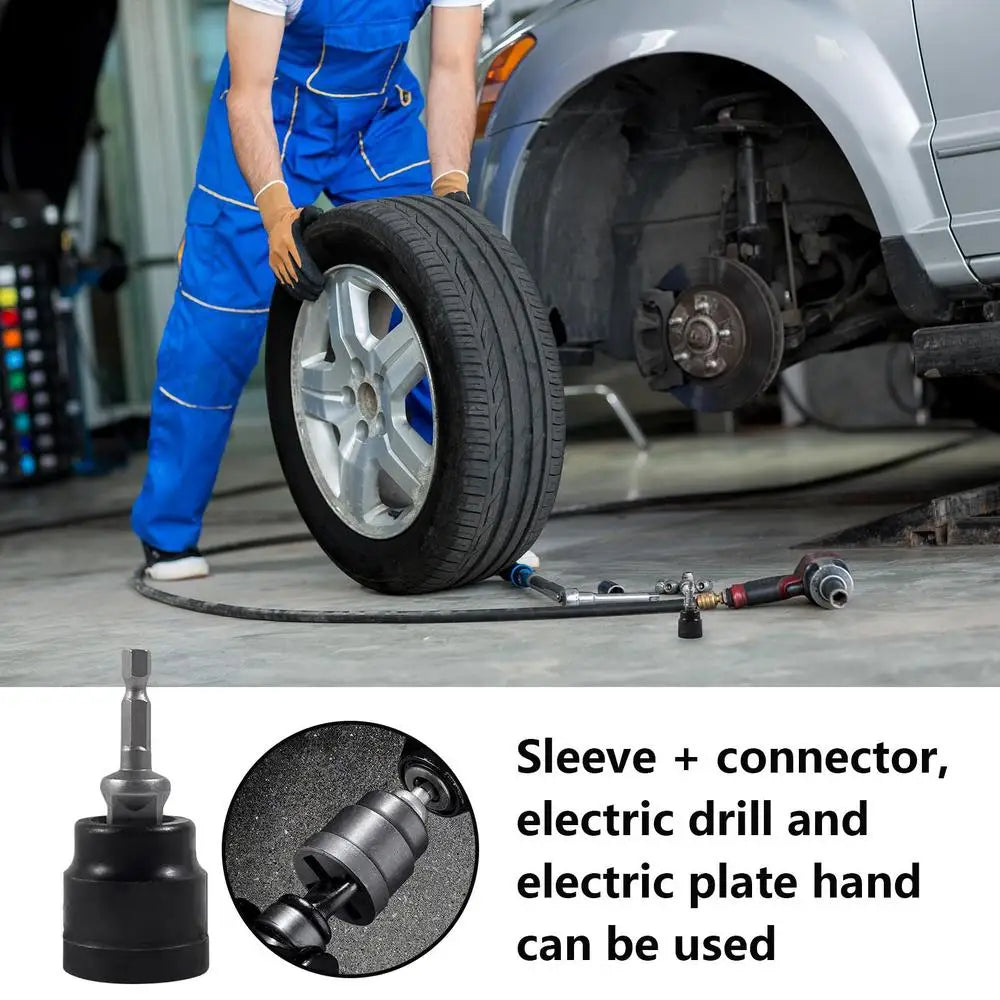 Adaptateur de cric de perceuse électrique, adaptateur de clé à chocs, prise de cric de réparation de voiture, entretien du véhicule, outil de levage, équipement d'économie de travail