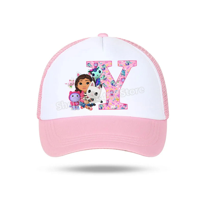 Gabby Dollhouses enfants casquettes de Baseball dessin animé Anime chapeau décontracté Sports de plein air chapeau de soleil réglable casquette à visière fille mignon cadeau d'anniversaire