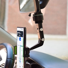 Support de téléphone de voiture multifonctionnel rotatif à 360 degrés, support de rétroviseur automatique, support de téléphone portable pour voiture