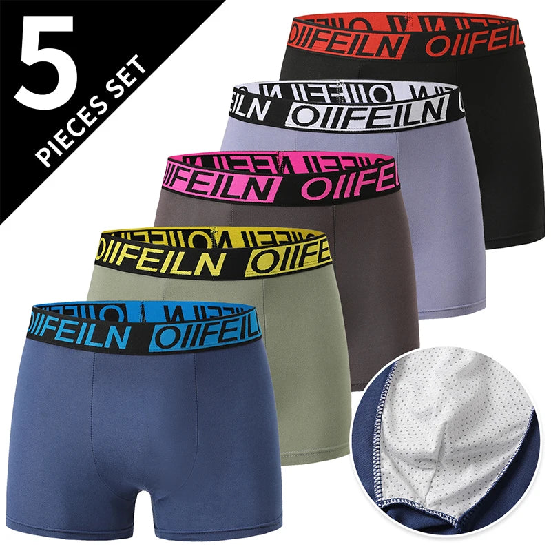 4/5 pièces taille européenne et américaine hommes imprimé mode Boyshort confortable hommes taille grande taille sous-vêtements Sexy maillot de bain
