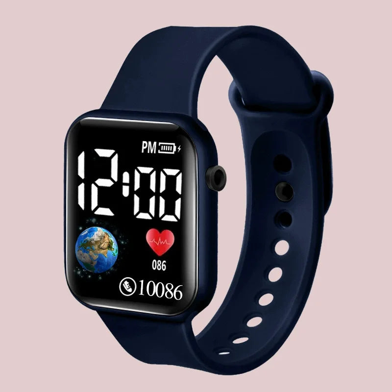 Montres numériques LED pour enfants et adultes, bracelet en Silicone, montre-bracelet électronique de dessin animé, horloge de sport, cadeaux pour garçons et filles