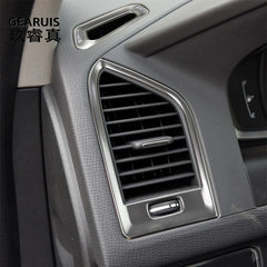 Pour Volvo XC60 2009-2017 accessoires d'intérieur automobile Console centrale AC tableau de bord sortie d'air clé de voiture panneau de démarrage revêtement d'habillage autocollant