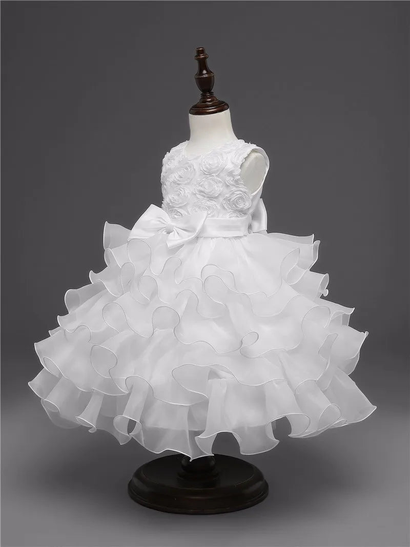 Robe de demoiselle d'honneur pour mariage, tenues d'anniversaire pour bébés filles de 2 à 8 ans, robes de première Communion pour enfants, vêtements de fête pour enfants