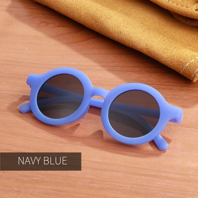 Lunettes de soleil tendance pour enfants de 1 à 8 ans, verres dépoli et décoratifs