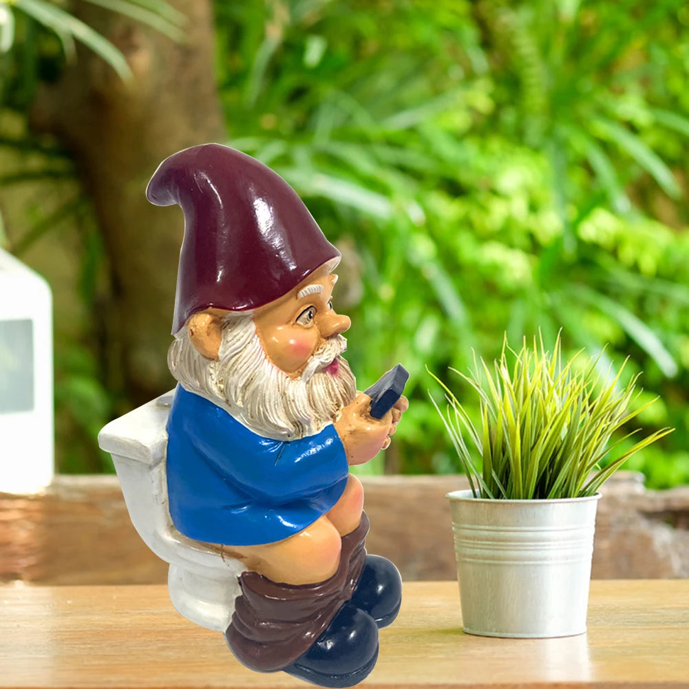 Miniature garden gnome ornaments, garden gnome, Auckland figurine, crafts, yard decoration in intensified resin