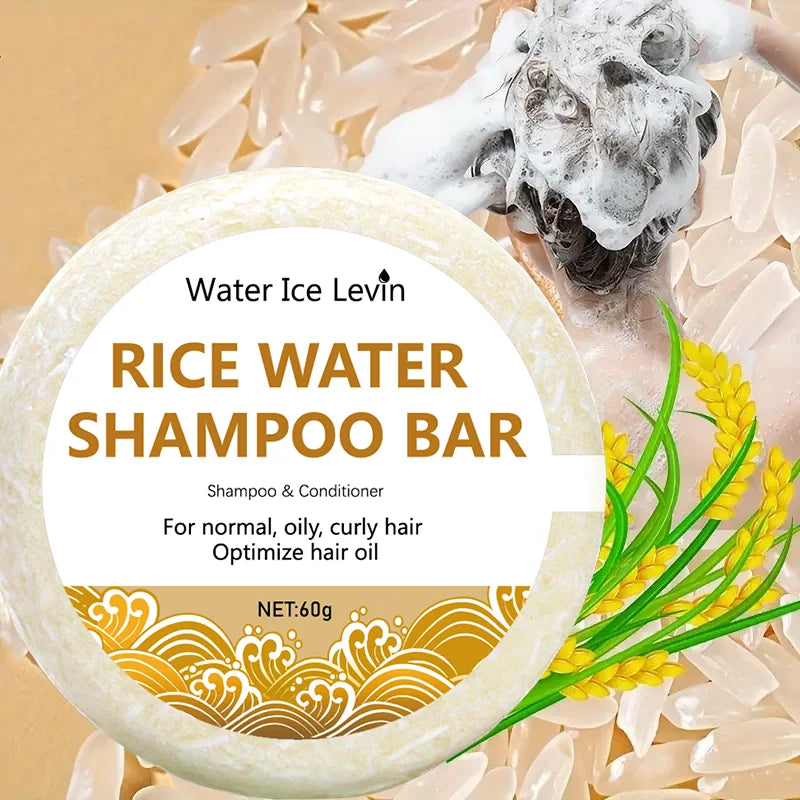 Shampoing au Riz Biologique de Regina, Barre de 60g, Sans Huile, Conditionnement, Eau, Nourrissant, Anti-perte, Croissance des Cheveux, 10000